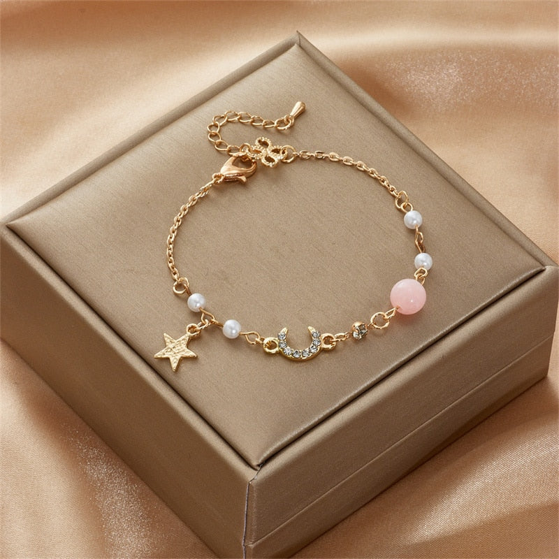 Ladies Cute Elegant Exquisite Shiny Link Bracelet
